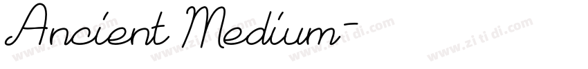 Ancient Medium字体转换